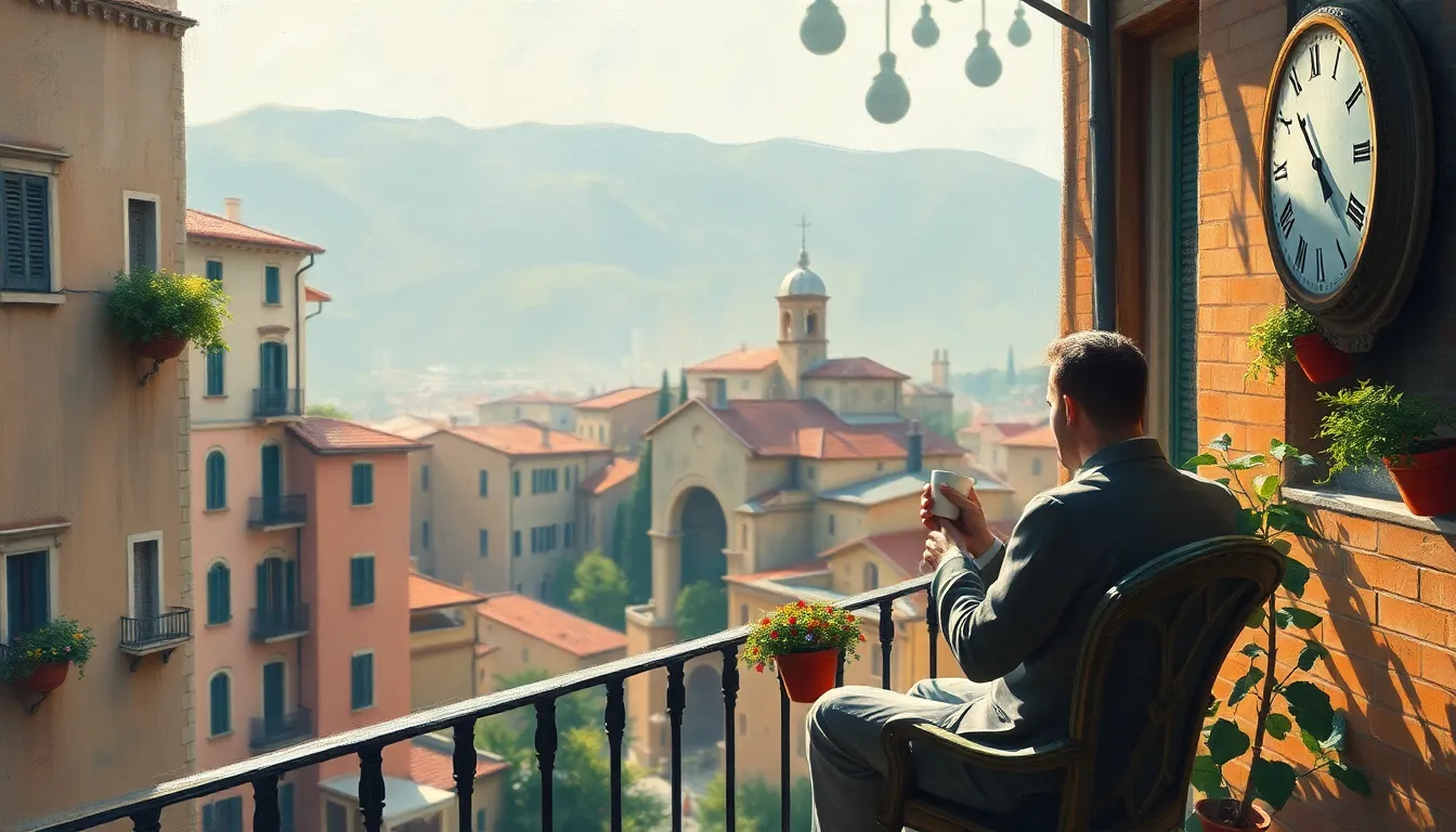 Person enjoying leisurely outdoor meal with fresh local food in relaxed setting